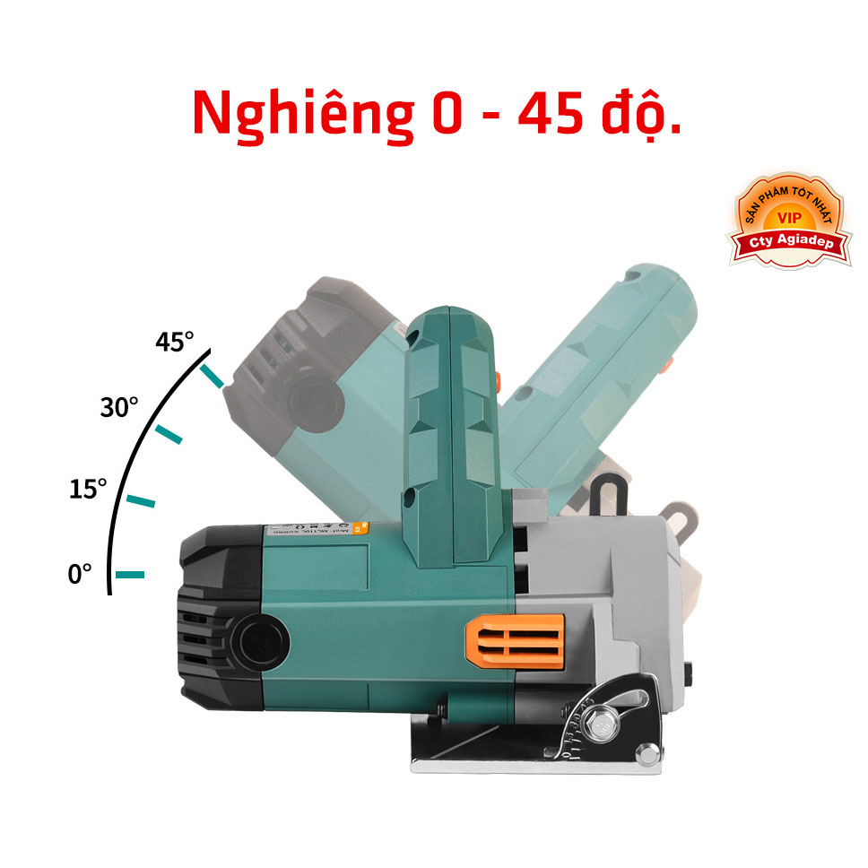 Máy cắt sắt gỗ đá đa năng Power Action + Bộ phụ kiện 4 lưỡi (Màu Xanh)