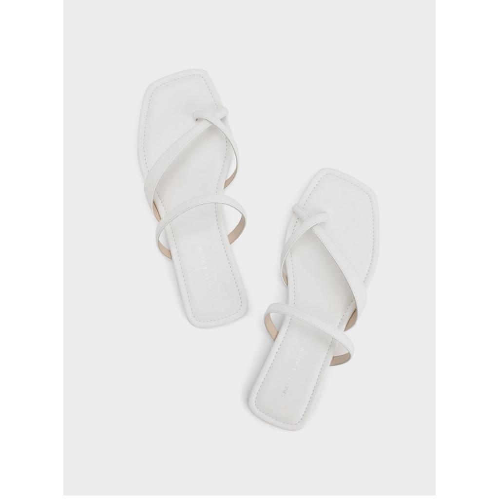 Dép lê nữ xỏ ngón dây chéo quai ngang đế bệt 1cm( xỏ ngón chéo