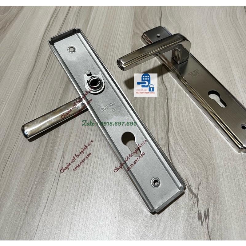 Bộ khóa tay gạt cửa đi cao cấp inox chuẩn 304 TOP 7306