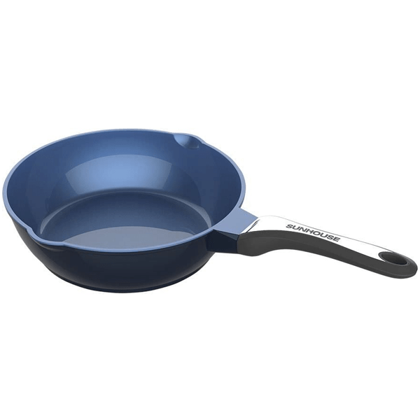Chảo sâu từ đúc siêu bền đá 28 cm Sunhouse SHG1228MBA - Hàng Chính Hãng