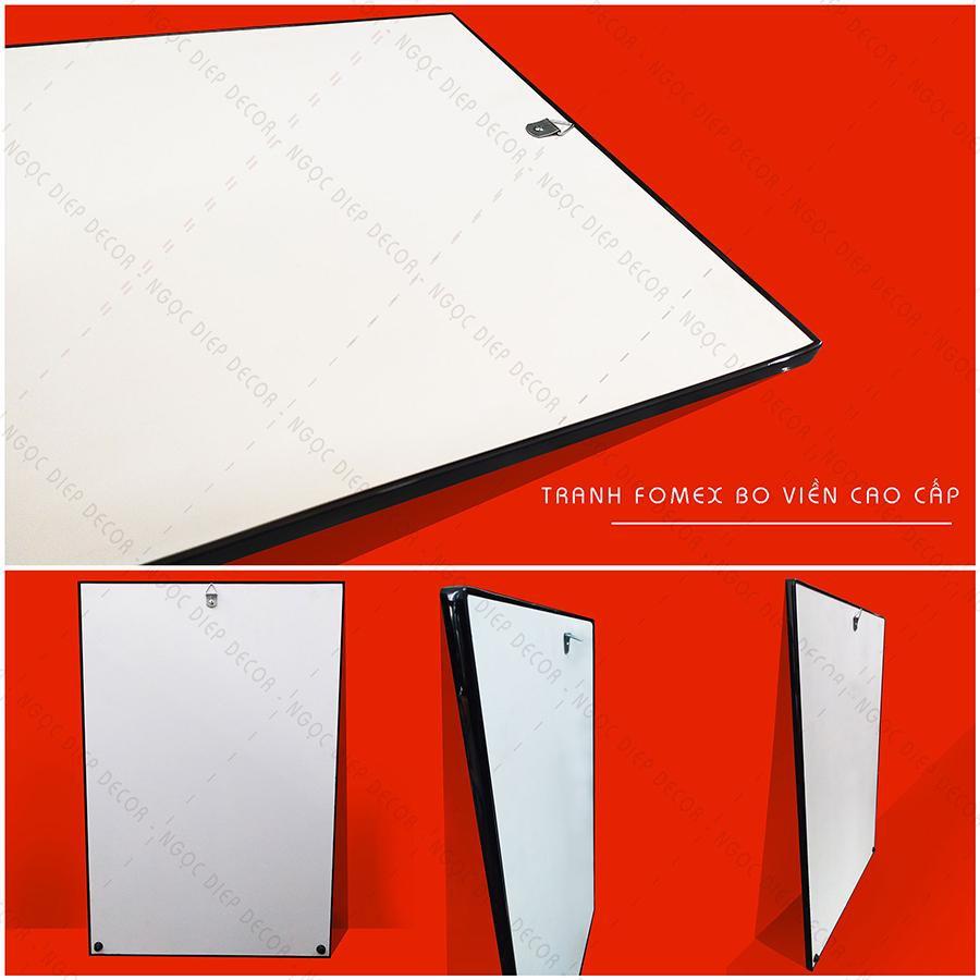 Tranh Cửu Ngư Quần Hội - Tranh cá chép hoa sen treo phòng khách - Tranh cá phong thủy 3D