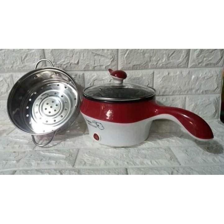 Nồi Lẩu Mini Nồi Hấp 2 Tầng - Ca Nấu Mì 2 Tầng 18Cm, Nồi Lẩu Mini Đa Năng 1.2L