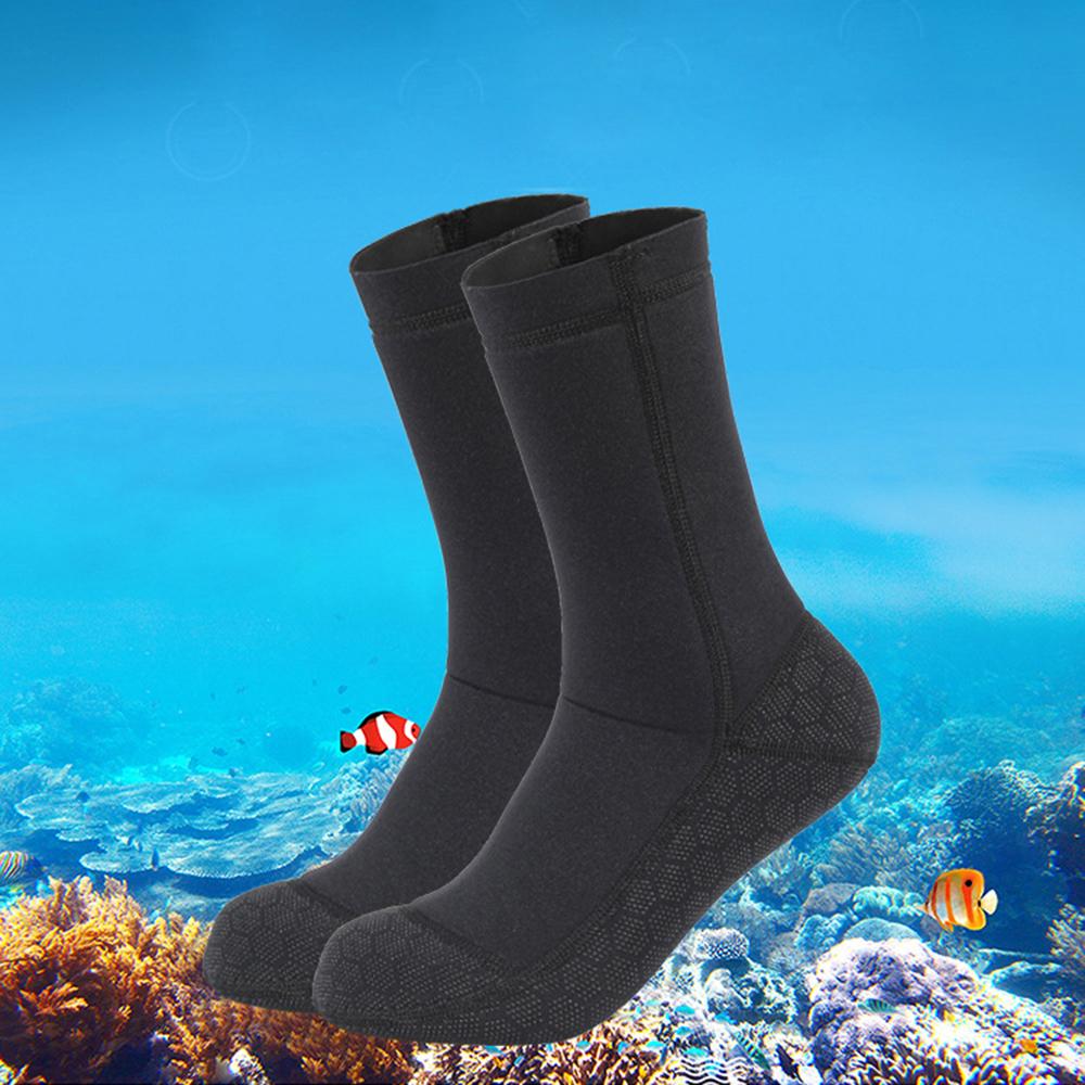 3MM Neoprene Wetsuit Socks Ấm lặn với bình dưỡng khí Tất đi biển mùa đông Booties Giày chống trượt Vớ lướt sóng