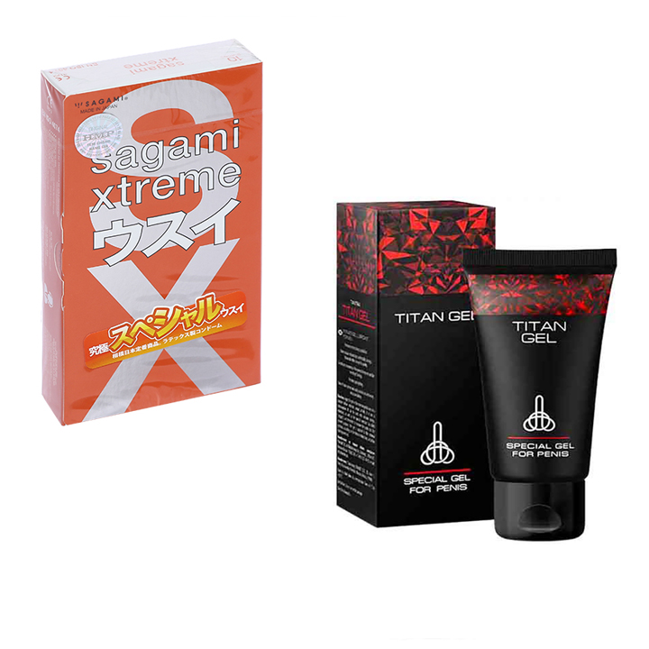 Bao Cao Su Sagami Love Me Orange - Hộp 10 Gói- kèm Gel Đỏ Chính Hãng Của Nga Tăng Kích Cỡ - Che Tên SP