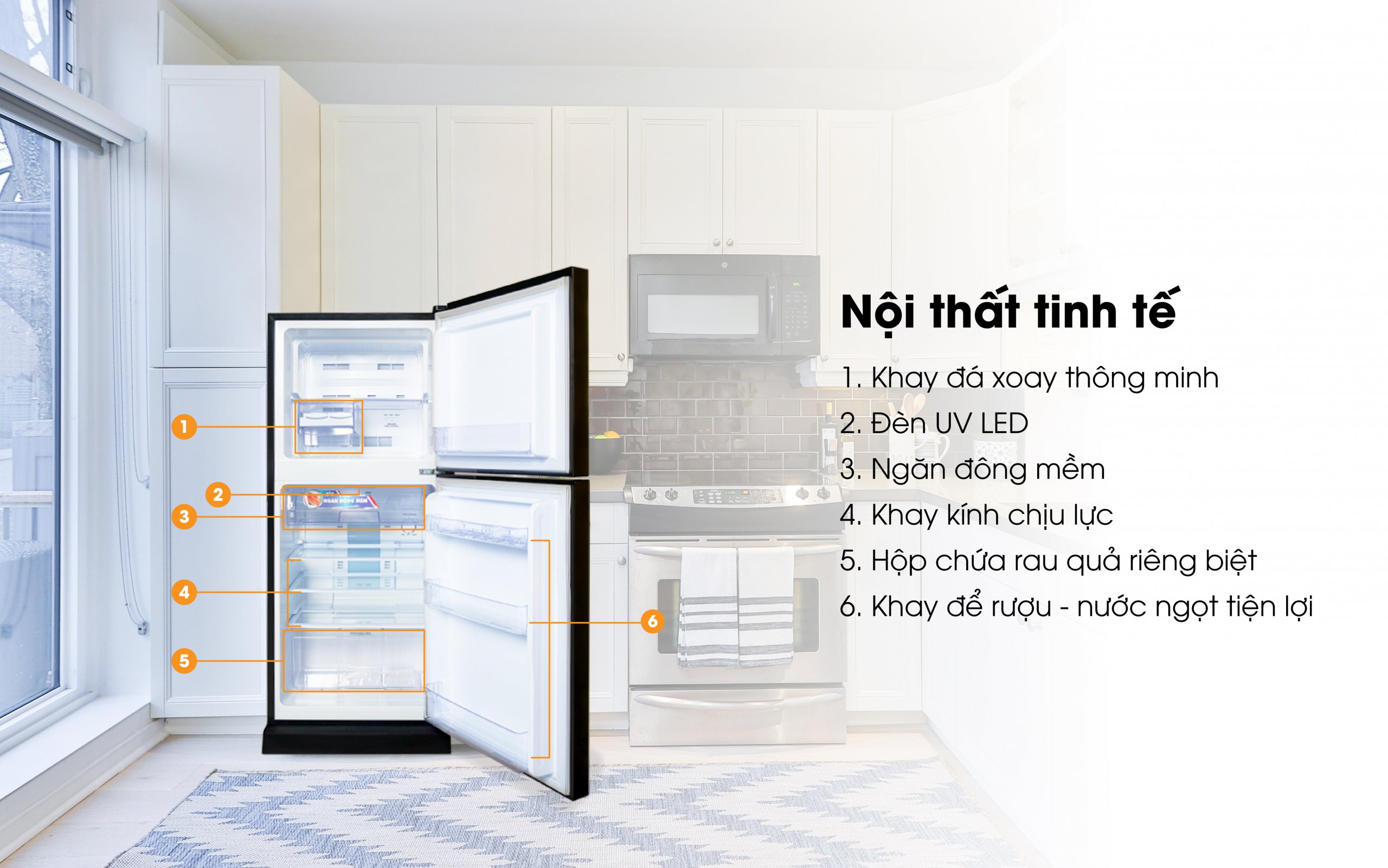 VH-199KD - Tủ Lạnh Sanaky Inverter 185 Lít - Hàng Chính Hãng