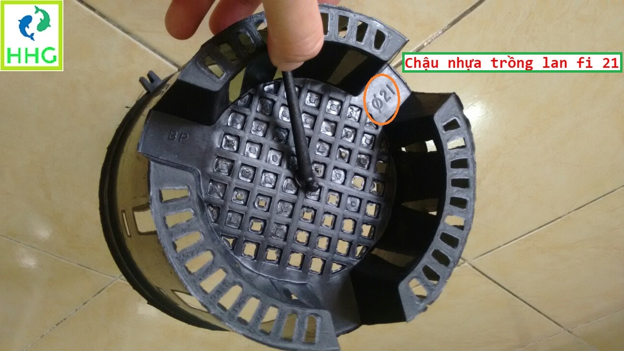 10 chậu nhựa trồng lan Fi 21 - đường kính 21cm!!!