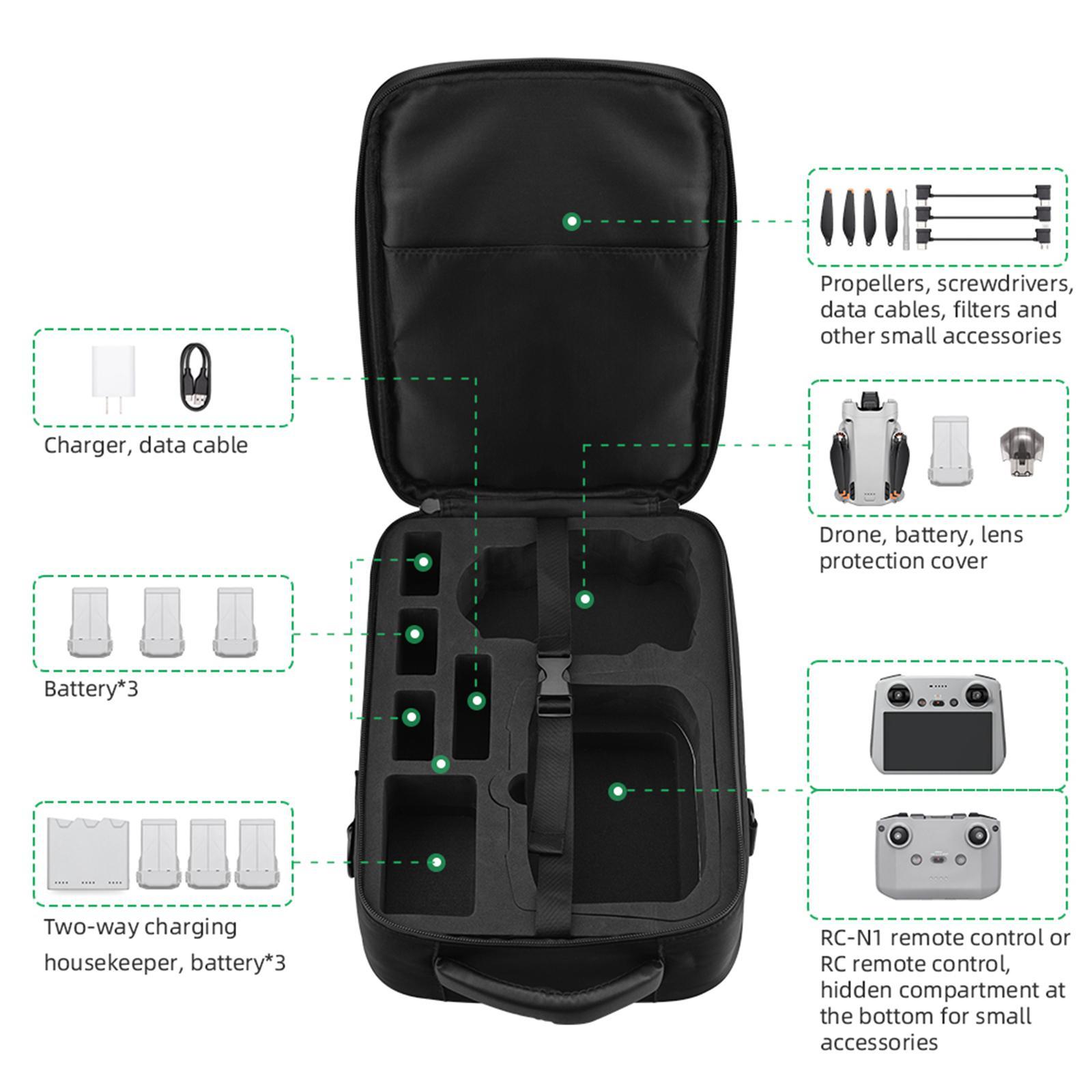 Portable Carrying Case, Travel Suitcase Shockproof EVA for DJI Mini 3 Pro Drone Accessory