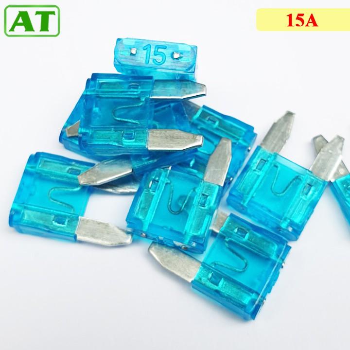 Combo 10 Cầu Chì Ô Tô Xe Hơi Chân Nhỏ 5A, 10A, 15A, 20A, 25A, 30A