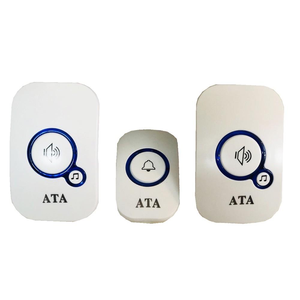 Chuông cửa không dây 1 nút nhấn 2 chuông cao cấp đa năng ATA AT-916A