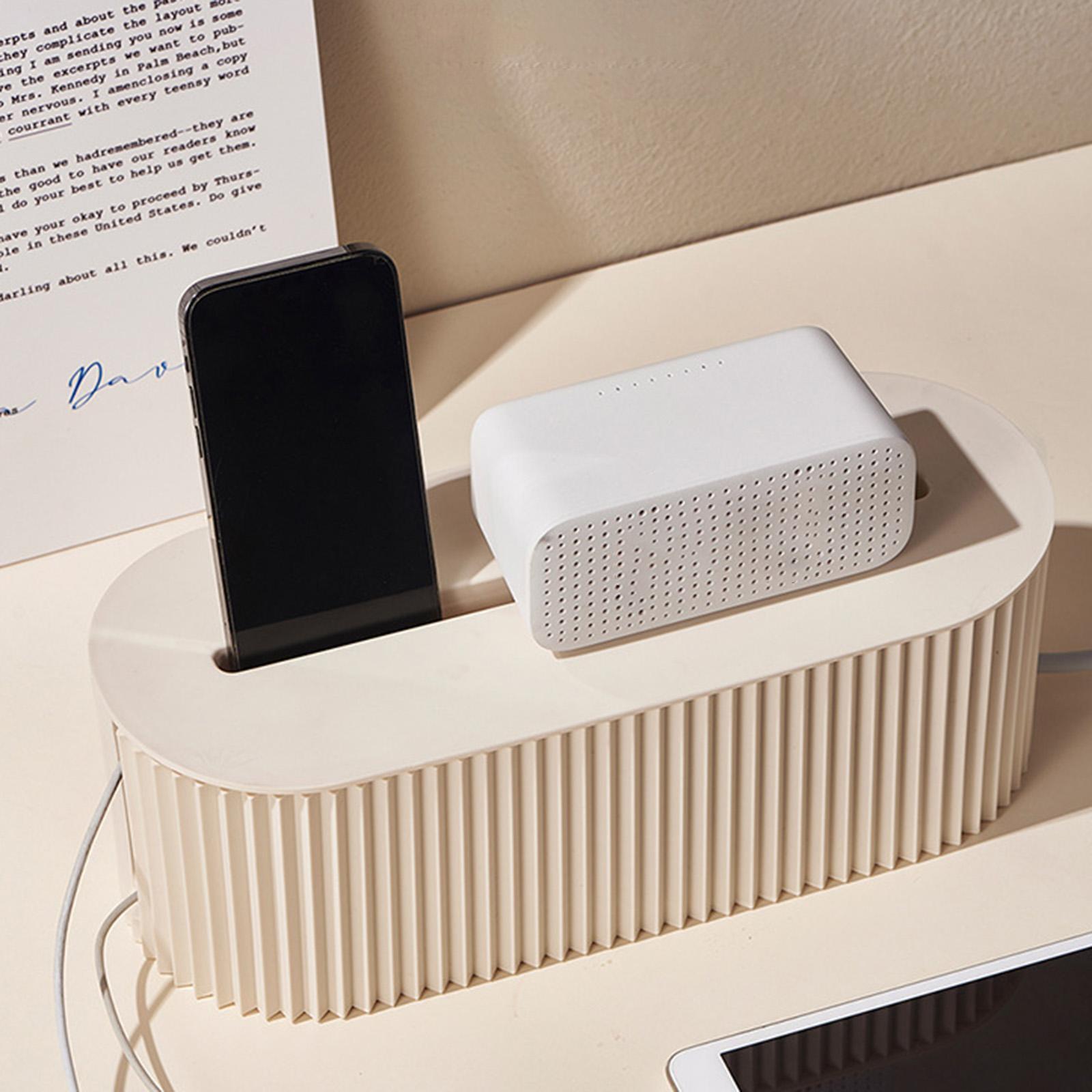 Cord Organizer Box Electrical Cable Storage for Computer Power Outlets Phone