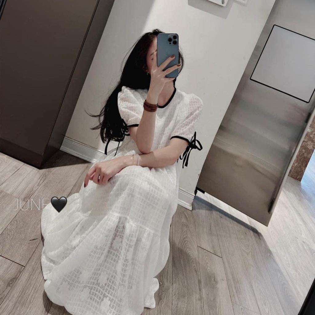 Váy bầu suông bauxinh - Váy bầu thời trang thiết kế chất lụa hàn freesize từ 45 đến 70kg