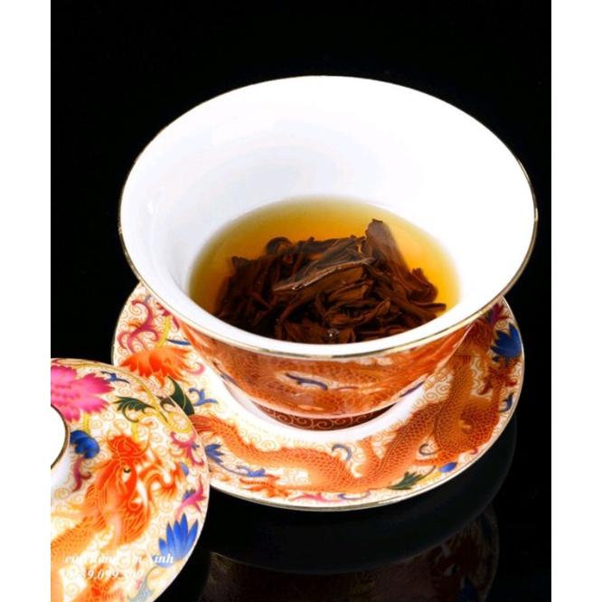 Chén khải sứ trắng bạch định thâú quang