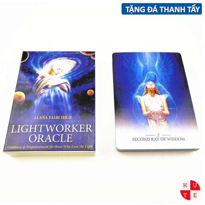 Bộ Bài Oracle Light Worker 44 Lá Bài Tặng File Tiếng Anh Và Đá Thanh Tẩy