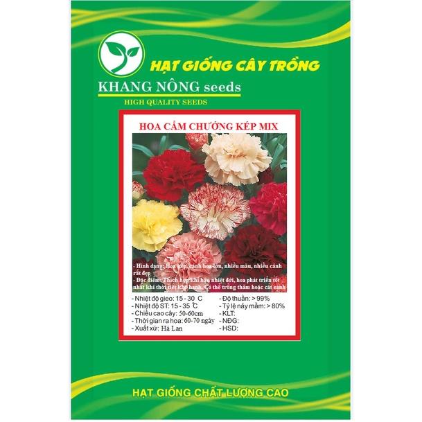 Hạt Giống Hoa Cẩm Chướng Kép Mix Màu KNS3599 - Gói 50 hạt