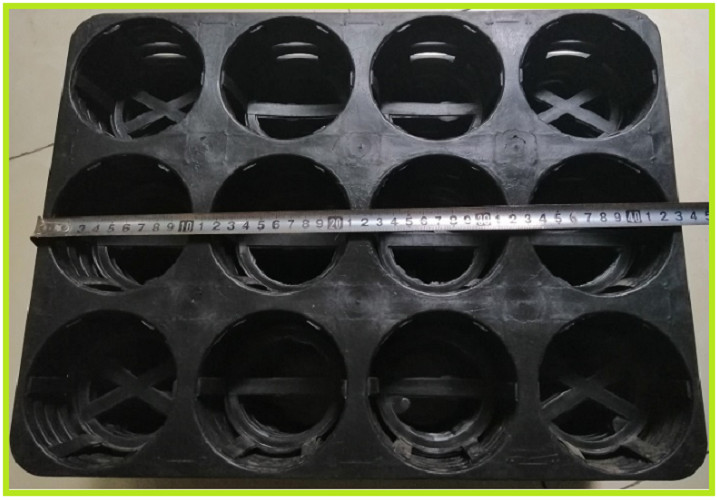 COMBO 2KHAY NHỰA CỨNG 12 LỖ + 24 CHẬU NHỰA FI 10CM TRỒNG RAU ƯƠM MẦM
