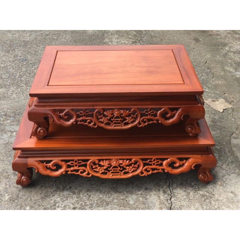Bàn osin đục dơi gỗ hương đá 40x60cm