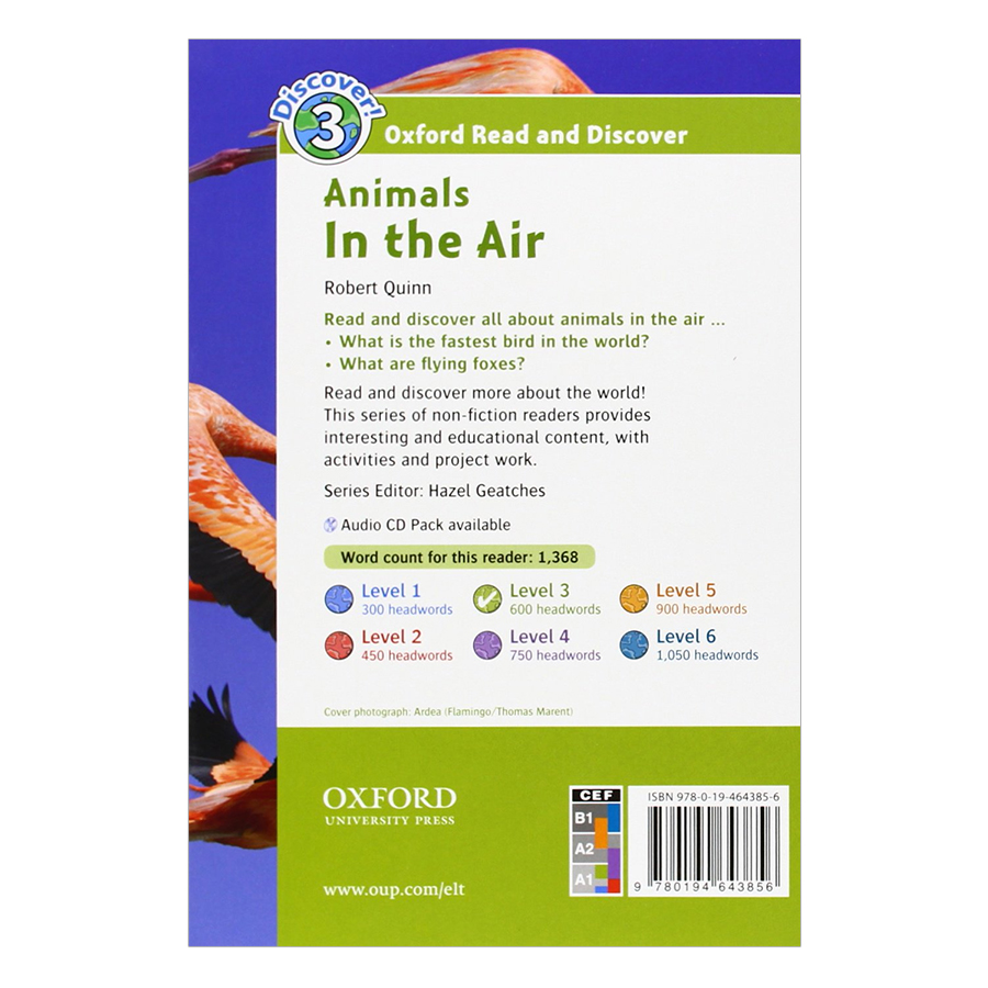 Oxford Read and Discover 3: Animals In the Air Audio CD Pack