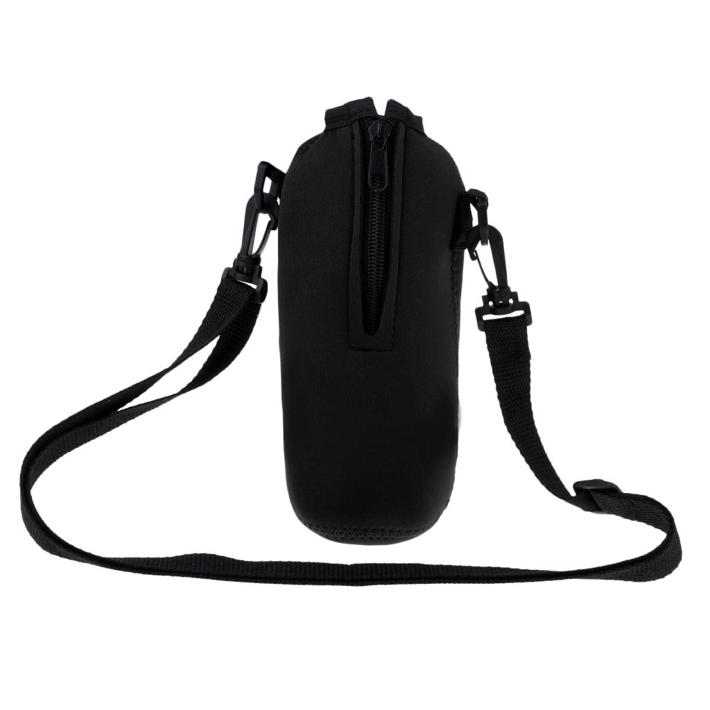 750ml Sports Water Bottle Holder Sleeve Bag Neoprene Carry Pouch Case Black