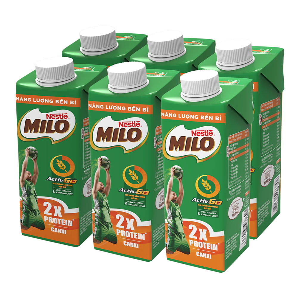 Sữa Lúa Mạch Nestlé MILO Teen Protein Canxi (24 x 210ml)