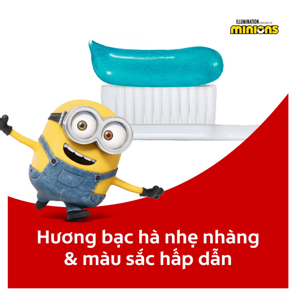 Bộ 2 Kem đánh răng Colgate Minion cho trẻ em hương dâu 80g/tuýp