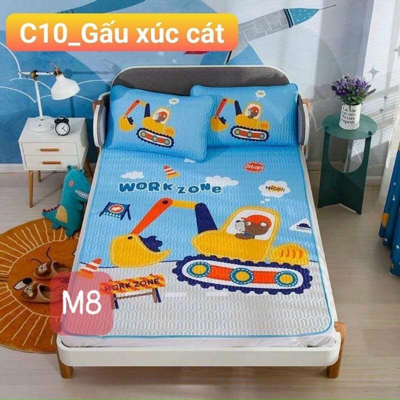 Chiếu Điều Hoà Tencel 6D Hàng Nhập Khẩu Cao Cấp 3 Món Mẫu Bé Trai Và Bé Gái