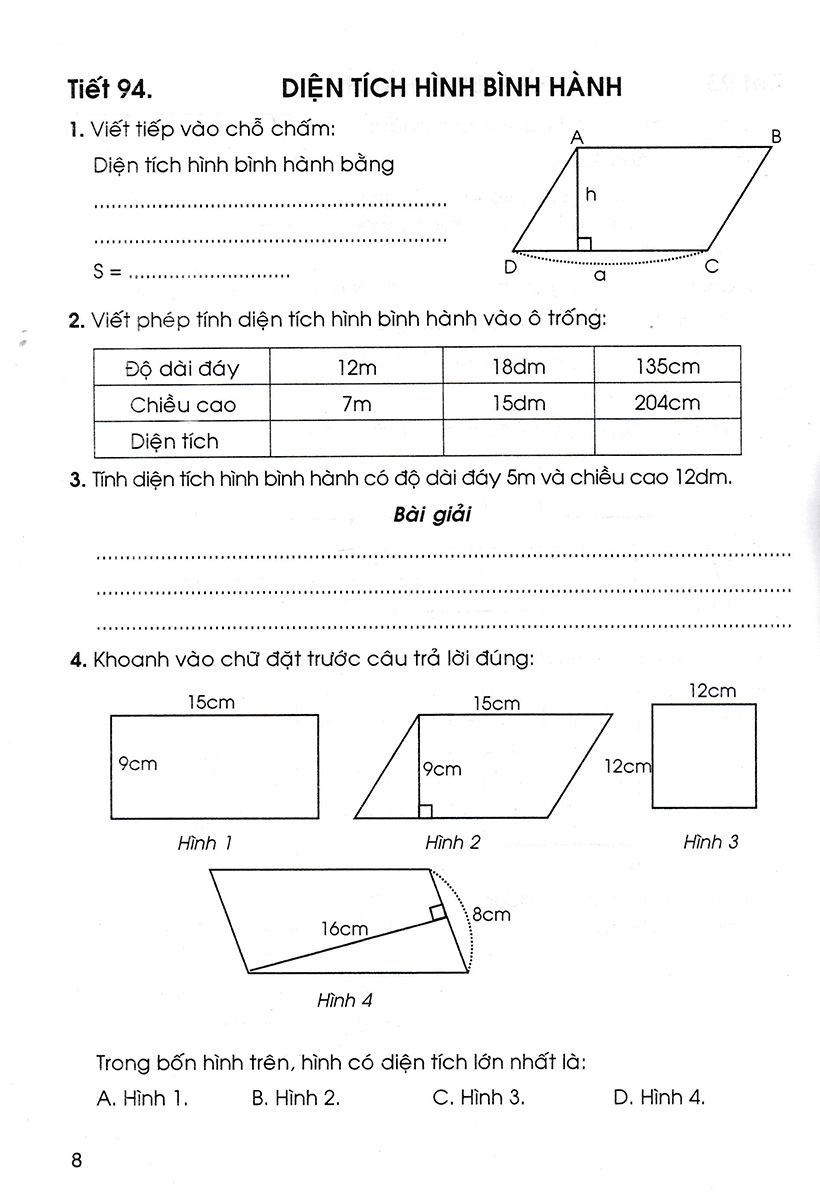Vở Luyện Toán 4 Tập 2 _HA