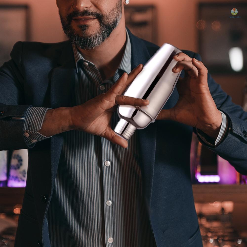 Bộ dụng cụ pha chế cocktail nancy8766-16 giá đỡ gỗ bằng thép không gỉ 23.7oz