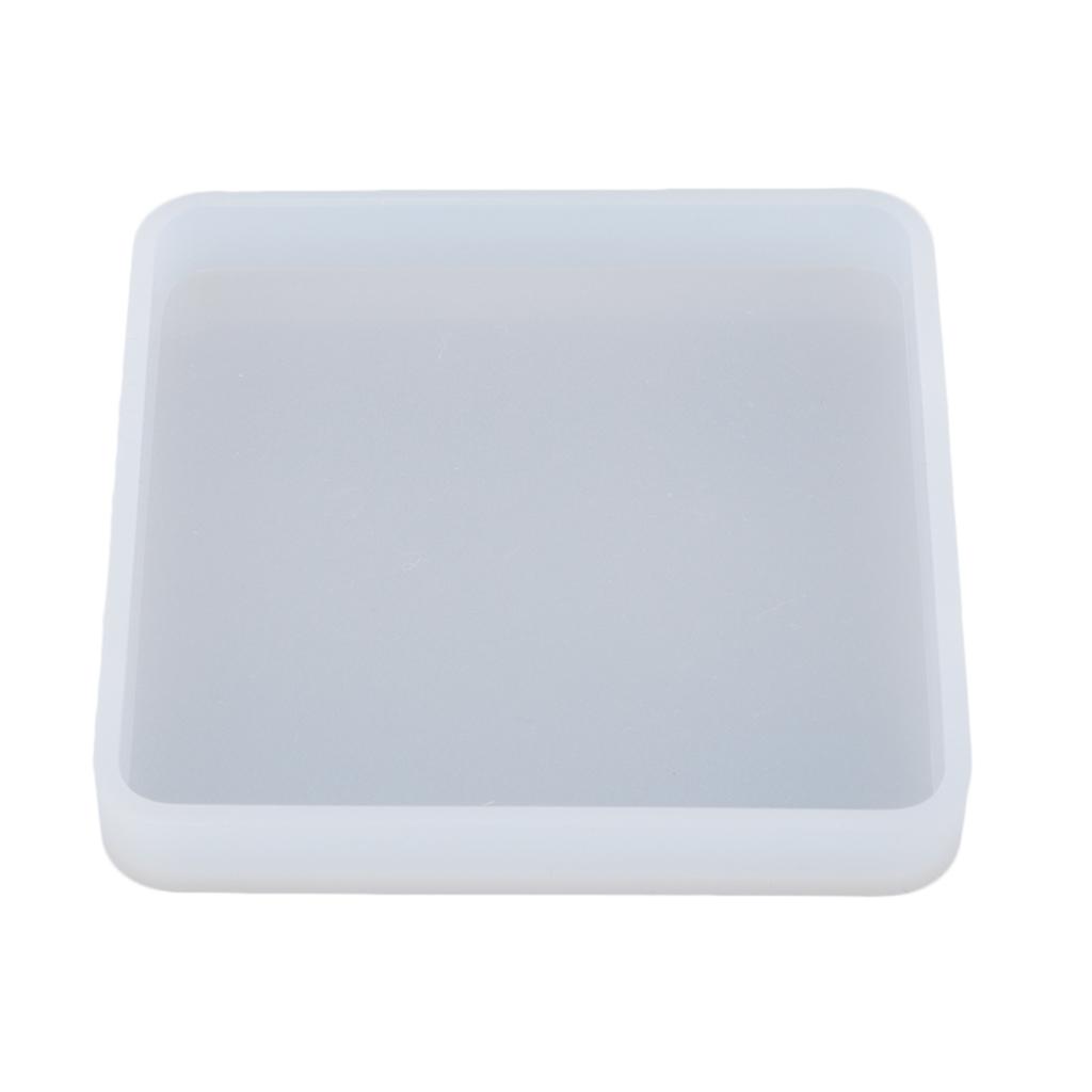 4x  Square Resin Mould For DIY Coaster Display Pad 8cm