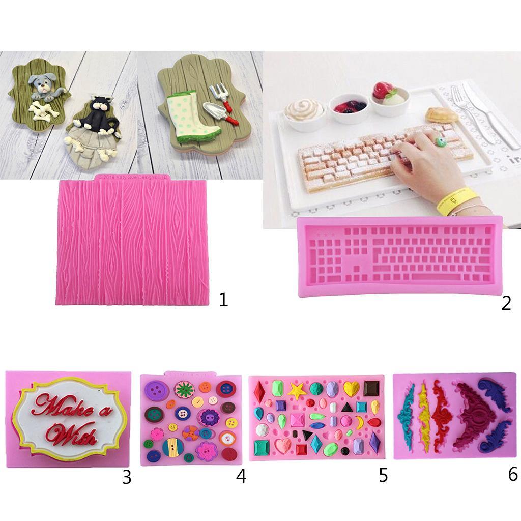 Silicone Fondant Cake Sugarcraft Decorating Mould Tools Shape Decorating