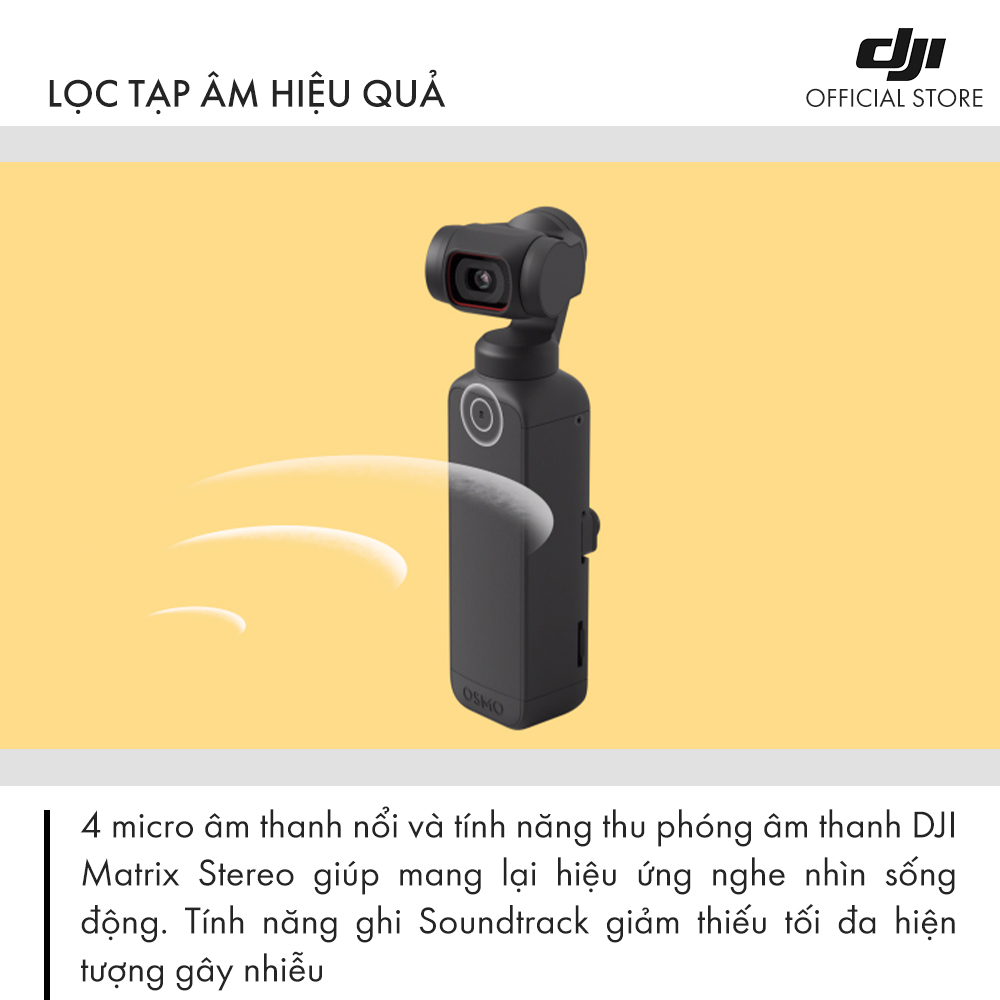 Máy quay phim DJI Osmo Pocket 2 Chống Rung 4K 60fps Basic -  Hàng Chính Hãng - Bảo Hành 12 Tháng