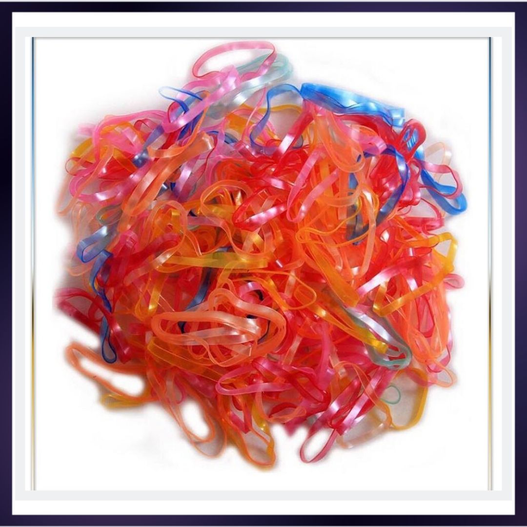 Dây thun buộc tóc màu pastel túi 100 gram