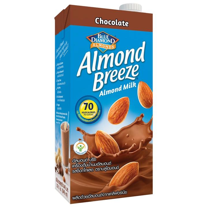 Thùng Sữa hạt hạnh nhân ALMOND BREEZE CHOCOLATE 946ml (12 hộp) - Sản phẩm của TẬP ĐOÀN BLUE DIAMOND MỸ - Đứng đầu về sản lượng tiêu thụ tại Mỹ