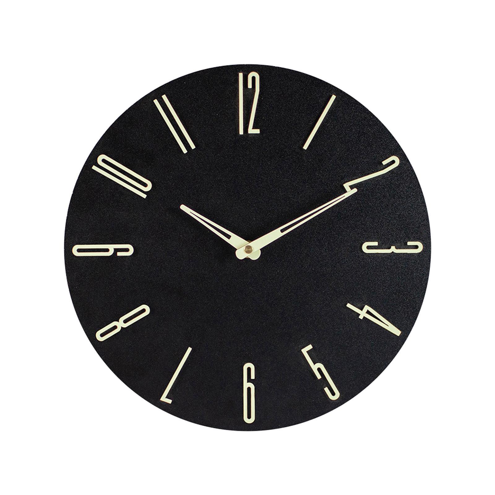 Wall Clock Non Ticking Round Wall Mounted Clocks for School Indoor Bedroom