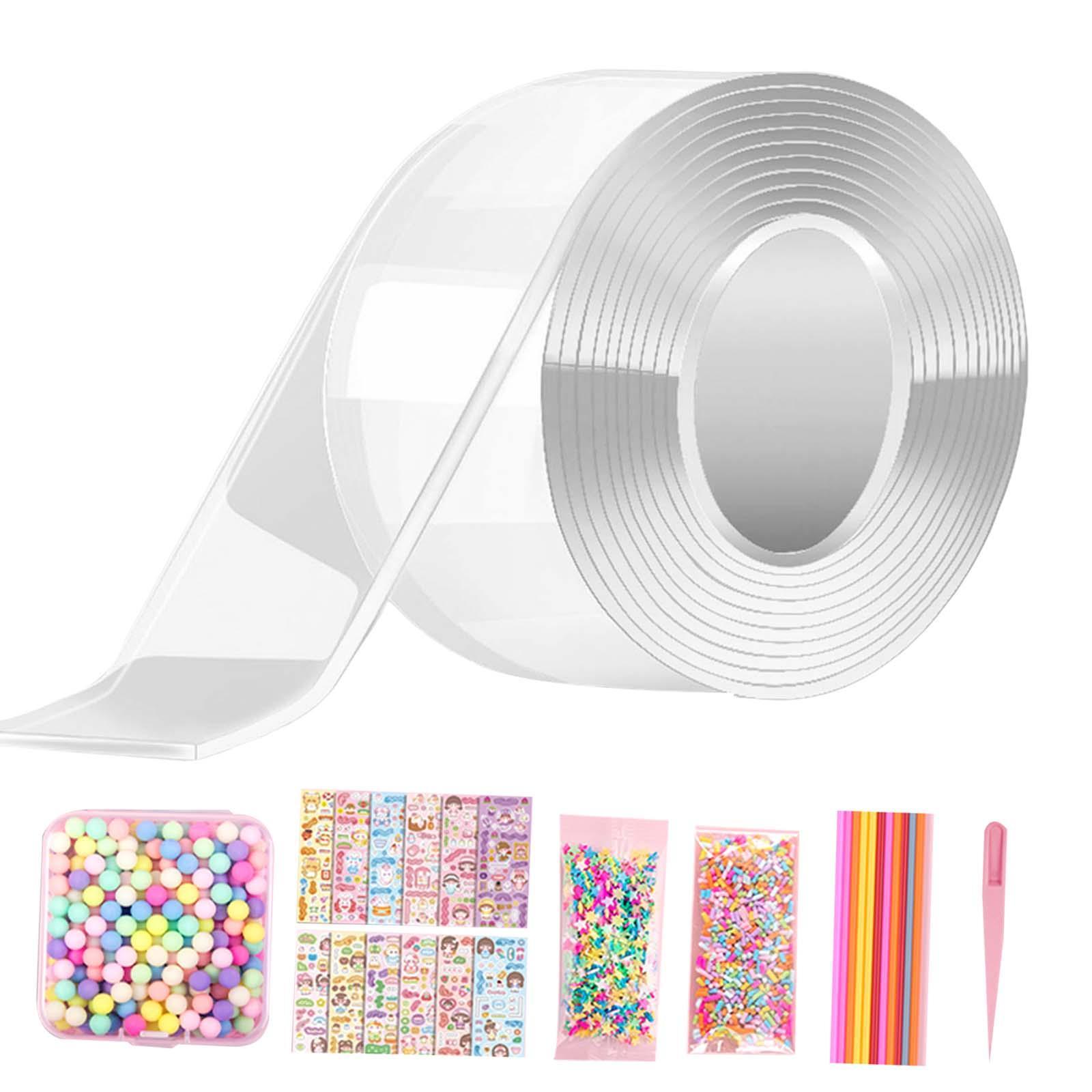 Clear with Stickers Double Sided Removable for Classroom DIY Craft