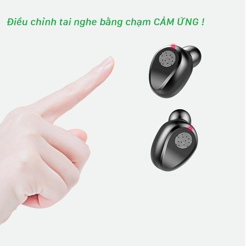 Tai Nghe Bluetooth F9 - Nút Cảm Ứng Bluetooth 5.0 Nghe nhạc 280 giờ Pin 2000mah