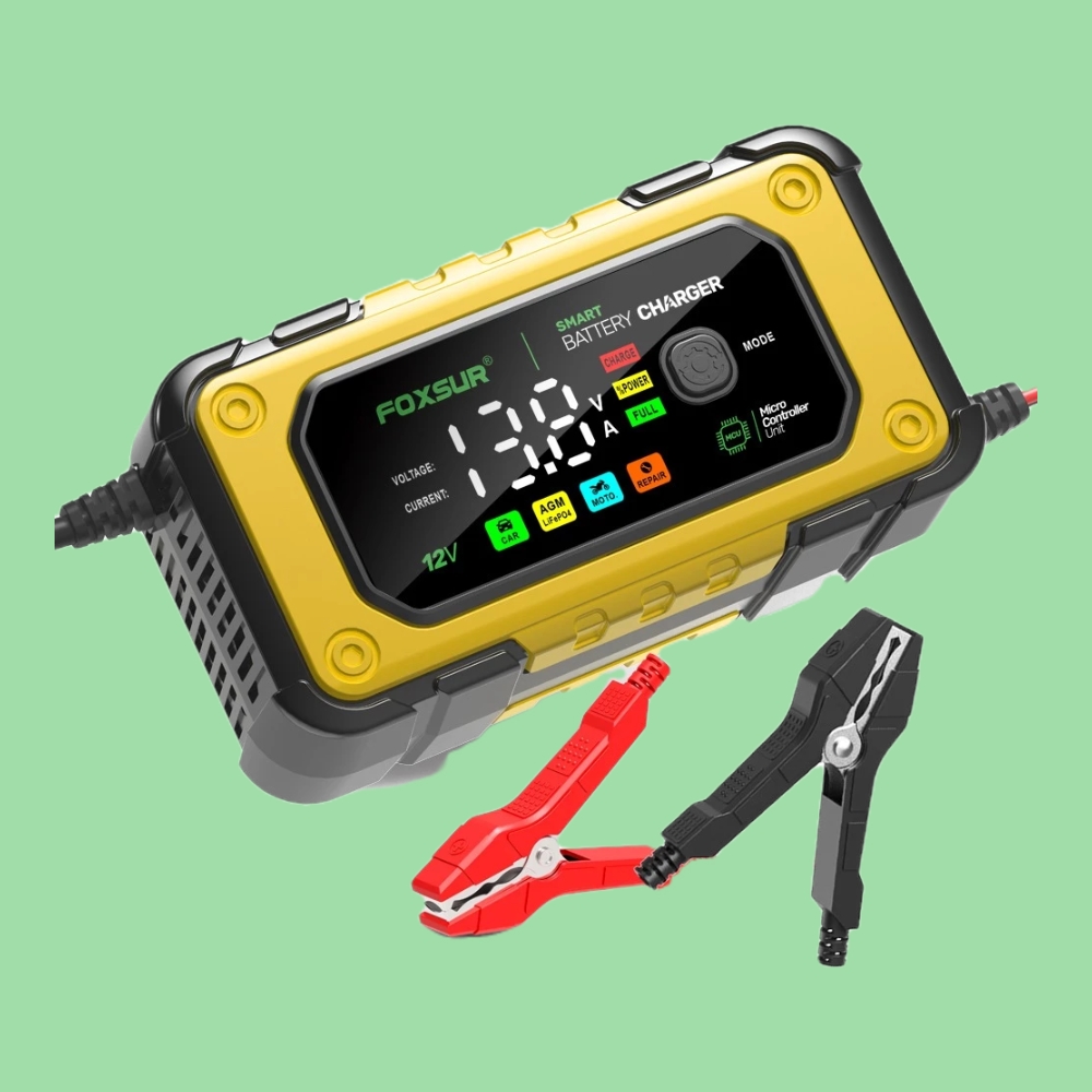 Sạc Ắc Quy Thông Minh Foxsur 12V/7A Chính Hãng: Hiệu Quả với Khả Năng Khử Sunfat và Tự Ngắt khi Đầy