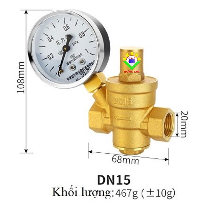 Van giảm áp suất nước cao tầng DN15 DN20 DN25 bằng đồng thau tiện dụng