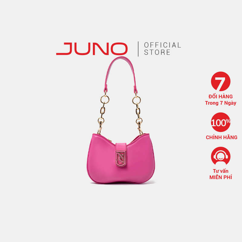 Túi Xách Nữ Thời Trang JUNO Cỡ Nhỏ Đeo Vai Khóa Xoay Monogram TXN619