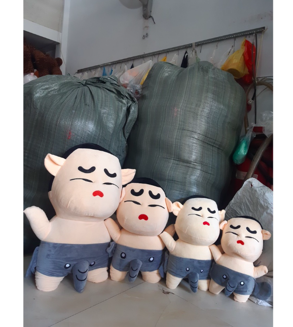 Thú nhồi bông cứ Shin mặc quần con voi - Size từ 40cm đến 80cm- Quà tặng gấu bông shin cậu bé bút chì dễ thương - Gối ôm mềm mịn cho bé
