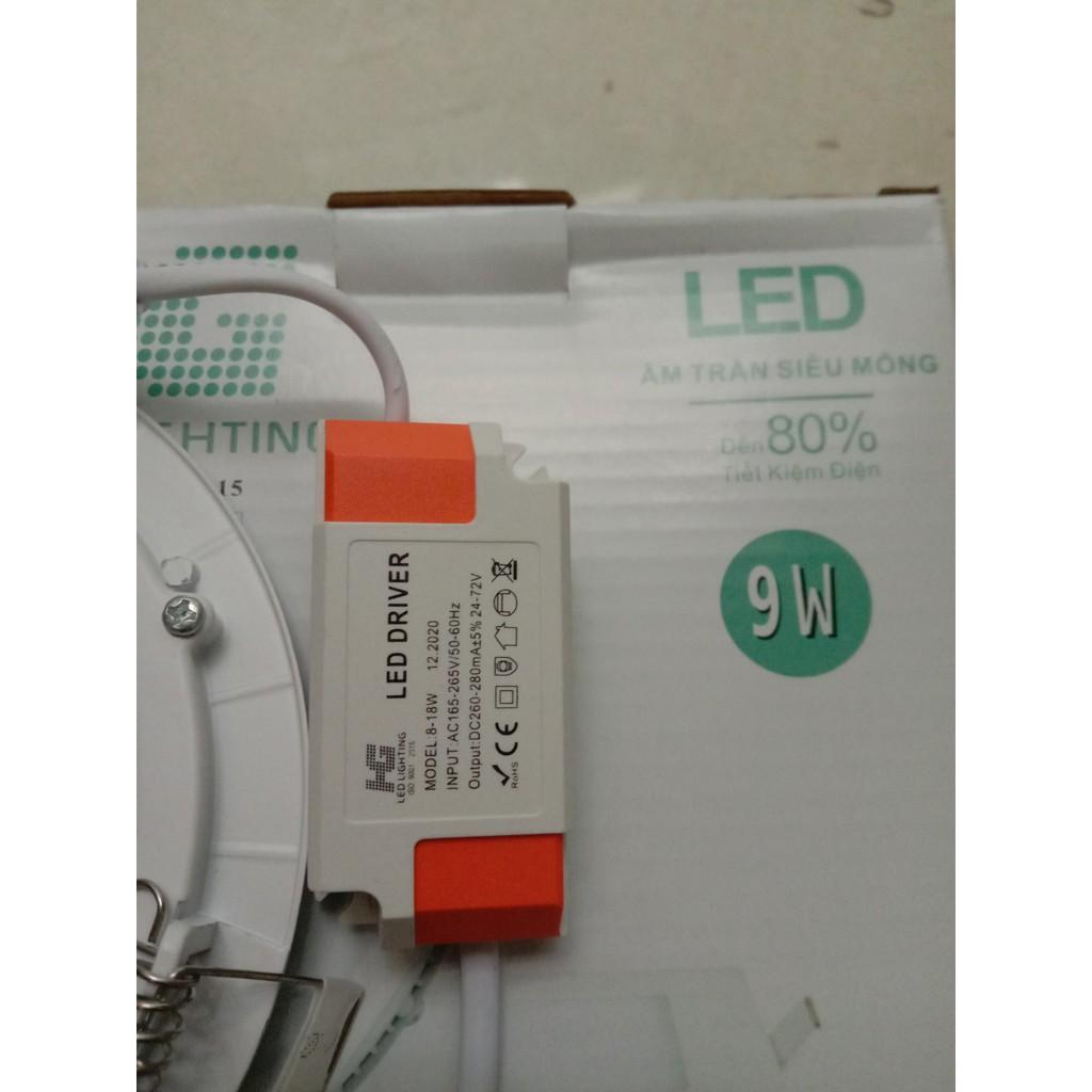 Đèn led âm trần siêu mỏng 9w(HG)