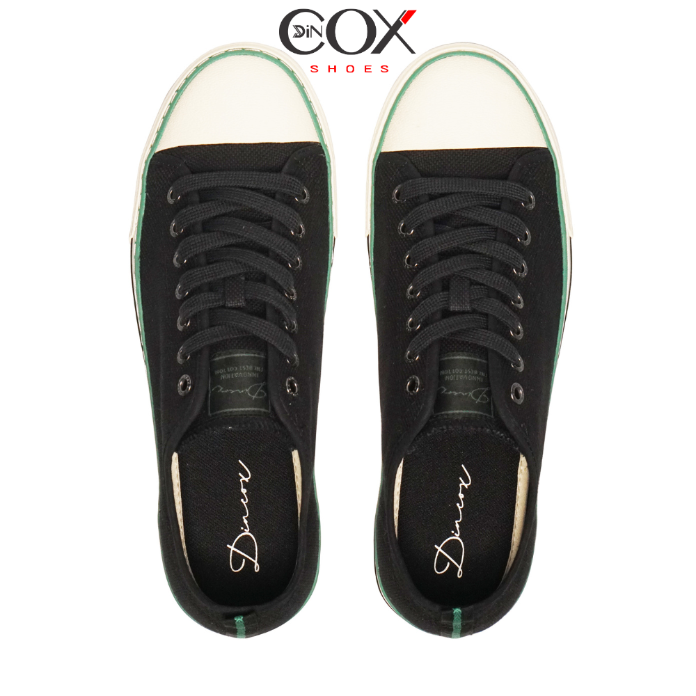New Arrivals | Giày Sneaker Vải Canvas Nam DC23 Black Dincox Đơn Giản Tinh Tế