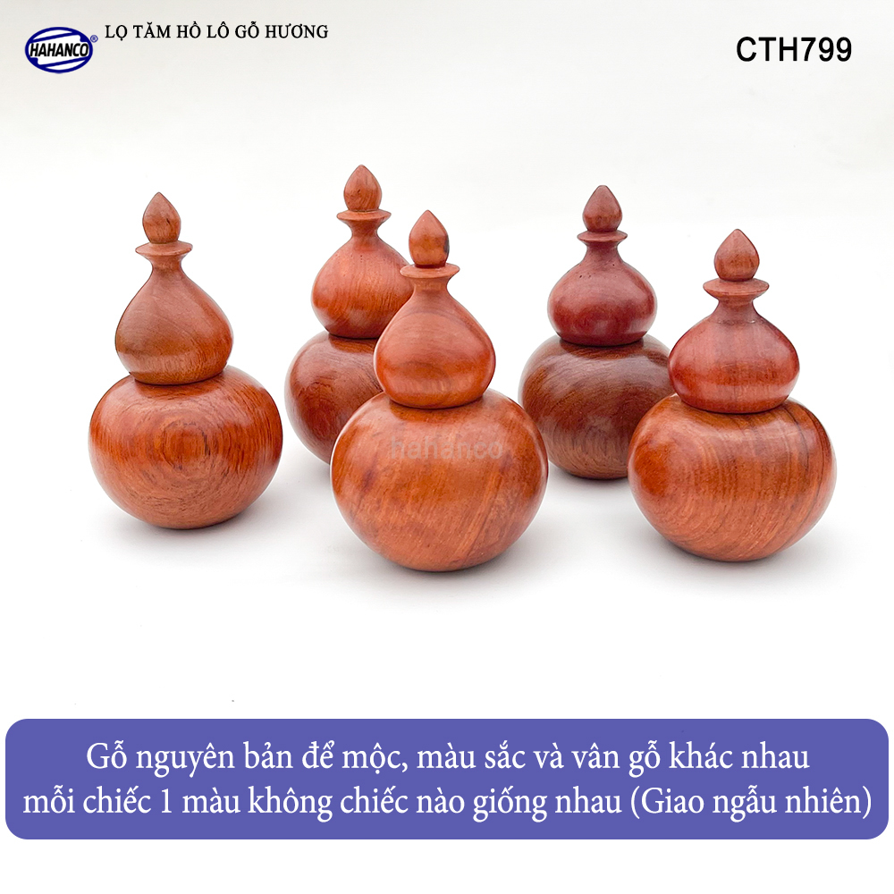 Lọ đựng tăm gỗ Hương - Hình hồ lô - Tinh Tế Sang Trọng Trang trí bàn ăn - CTH799