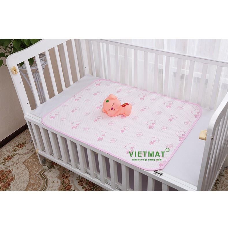 Size 40x50cm tấm lót chống thấm cho bé VIETMAT 4 lớp mềm êm, thoáng mát, không nóng, không sột soạt, giặt máy