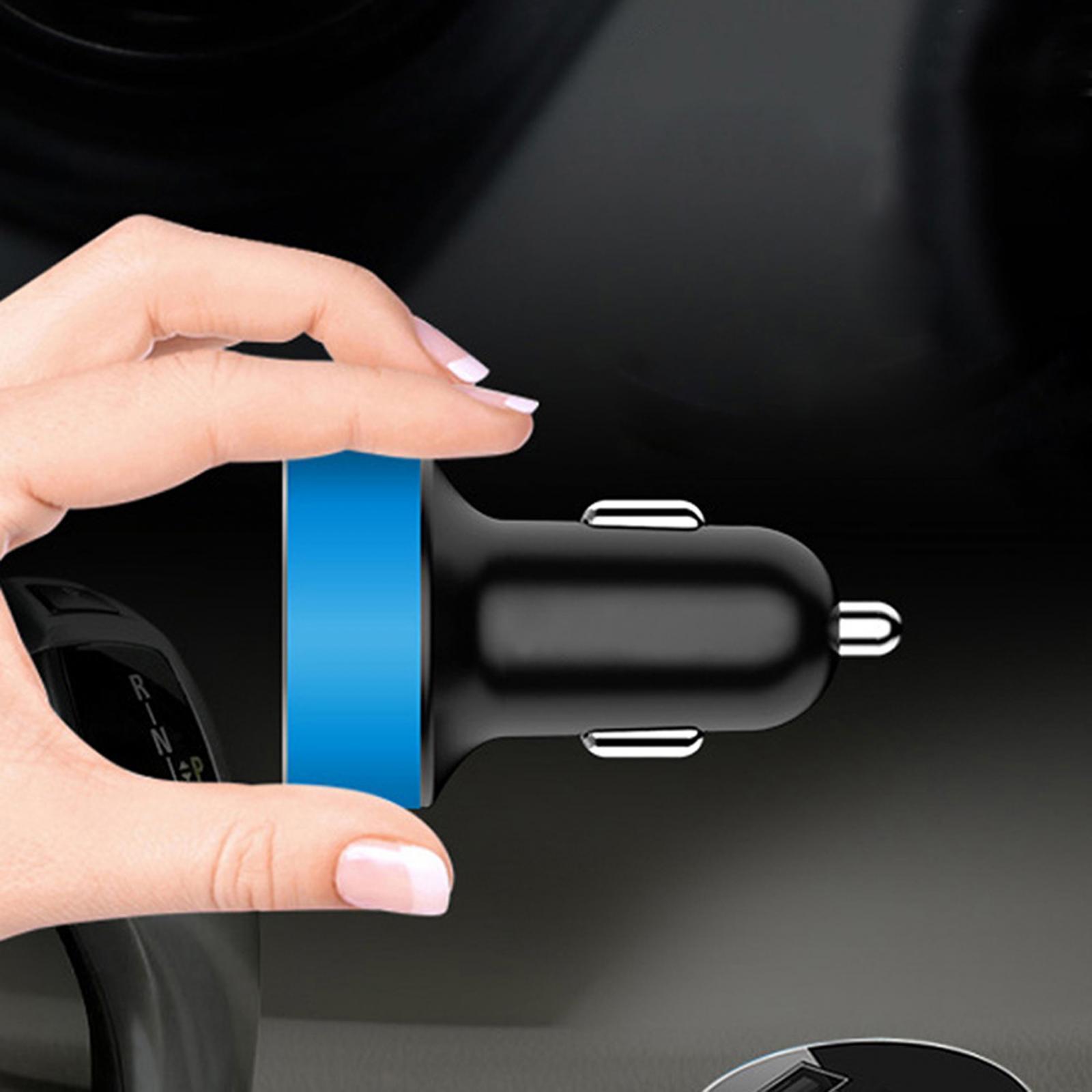 Car Charger with Voltage Dual Ports for Smartphones MP3 Cameras