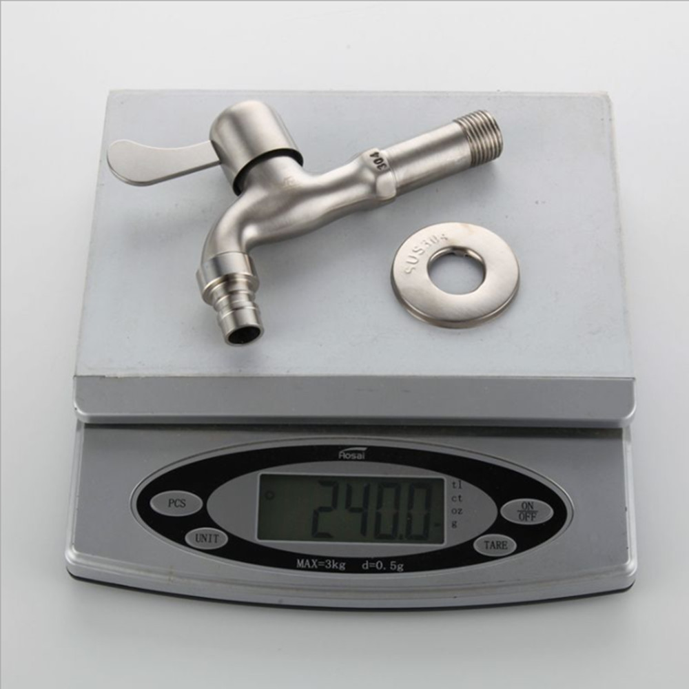 Vòi nước thân dài inox 304 KAMA PK09-D - Vòi nước máy giặt, vòi hồ nước tưới cây ban công - HÀNG CHÍNH HÃNG