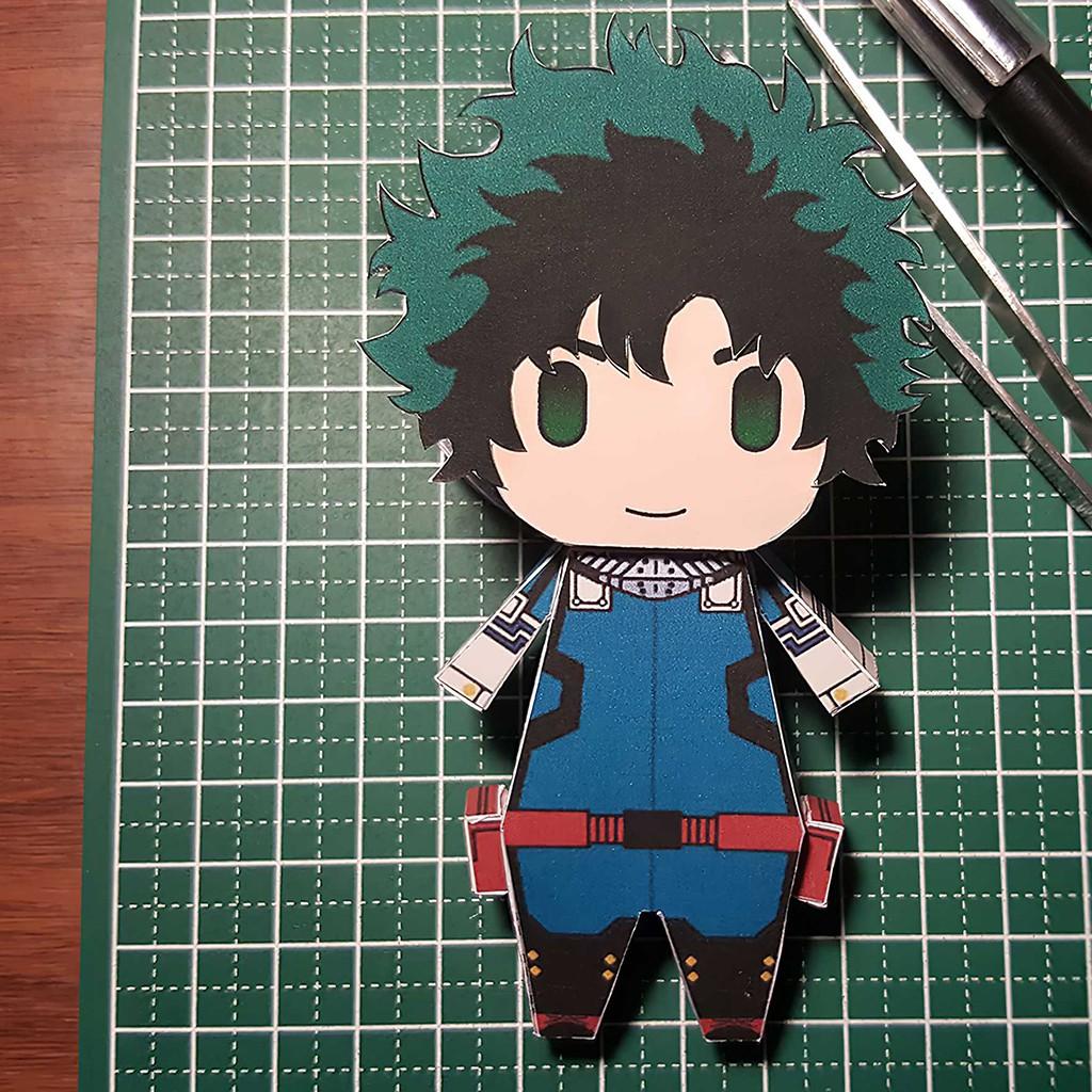 Mô hình giấy Anime Chibi Izuku Midoriya ver 3 – My Hero Academia