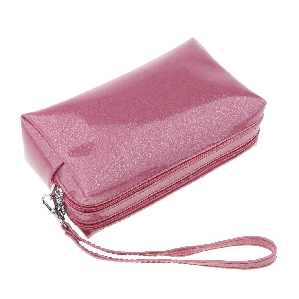 Waterproof PU Travel Cosmetic Organizer Toiletry Case Wash Storage Bag
