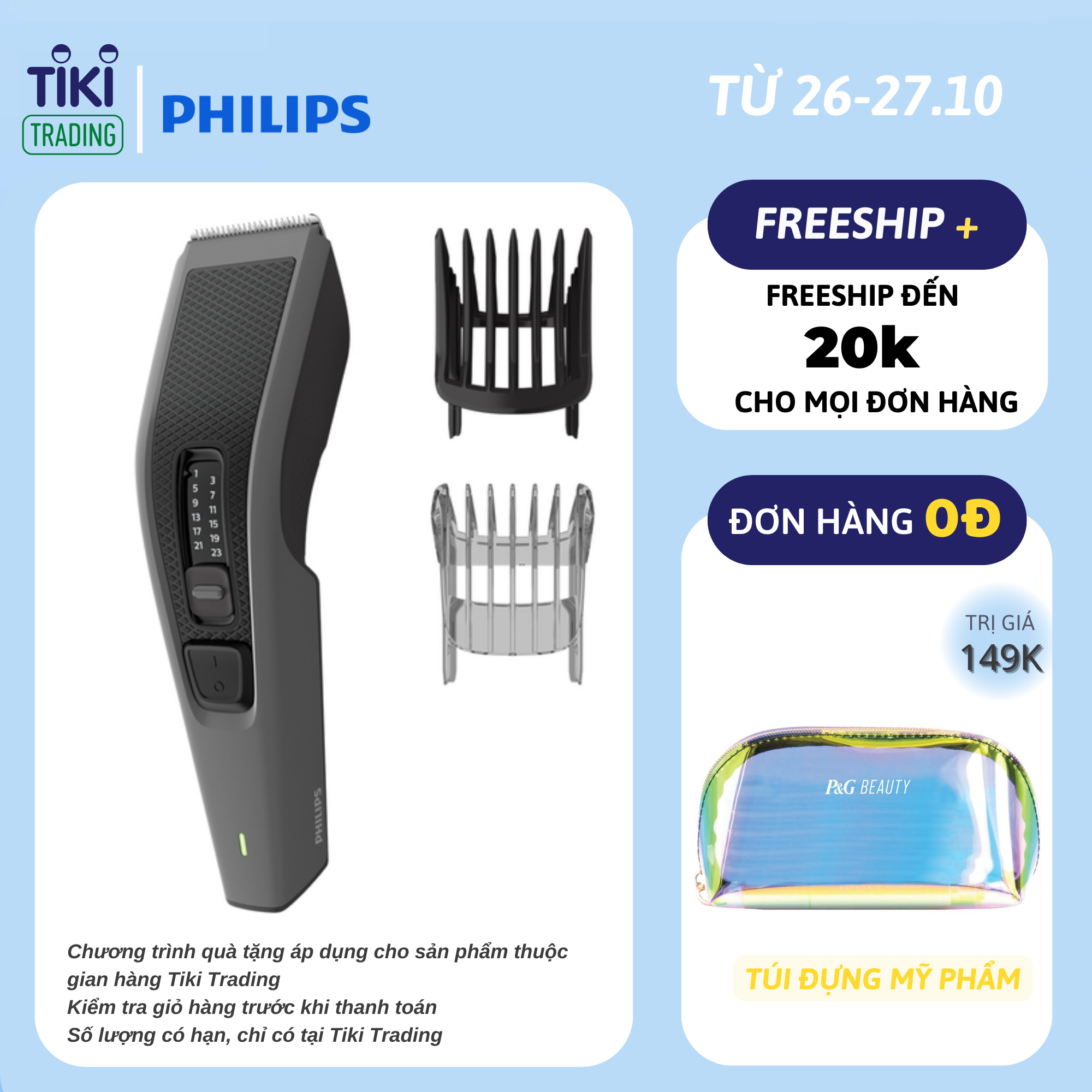 Tông đơ cắt tóc Philips HC3525/15