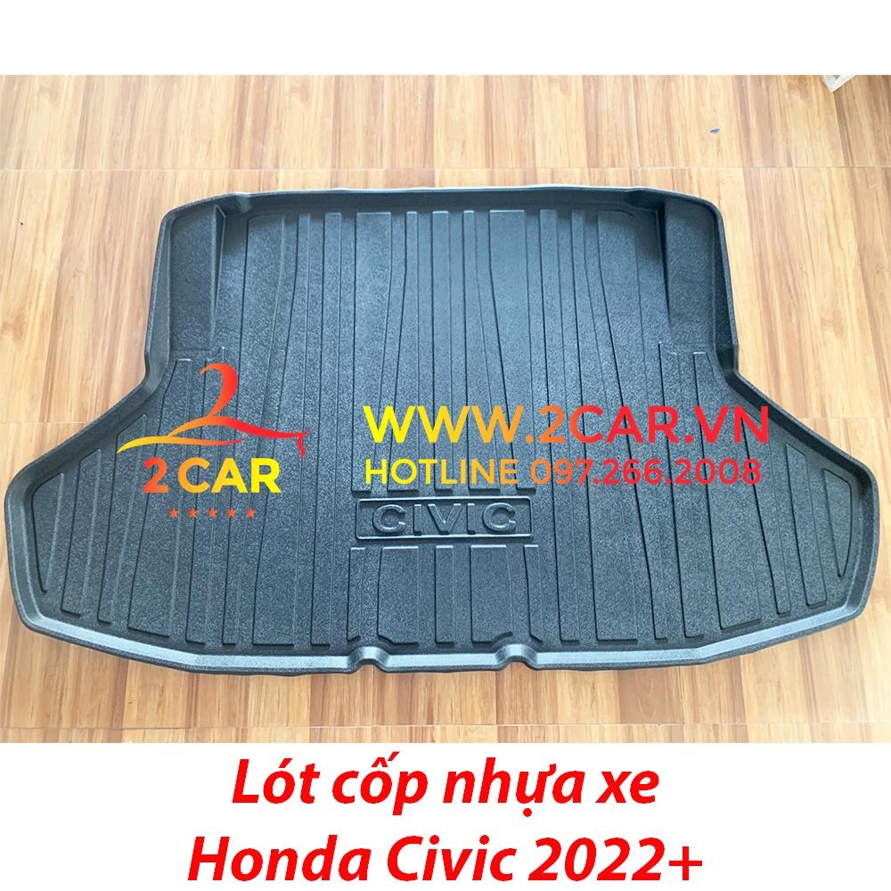 Lót cốp nhựa dẻo xe Honda Civic 2022+ cao cấp- Hàng dày dặn