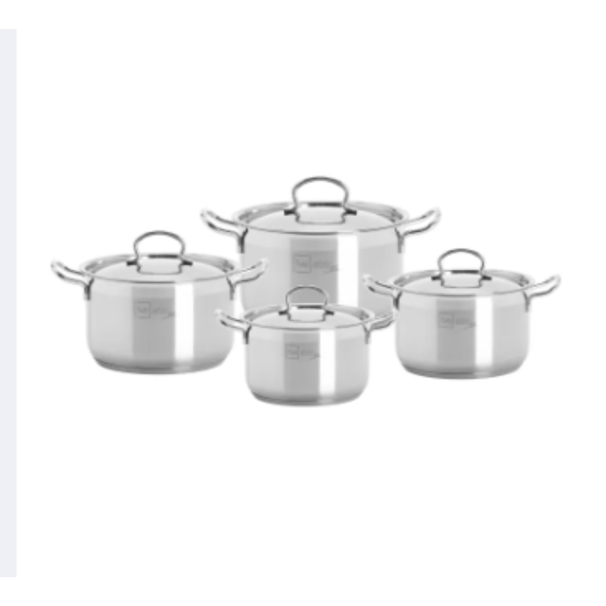 Bộ nồi inox 430 cao cấp Fivestar Standard 3 đáy FB4-430, dùng được bếp từ, gồm 4 nồi nắp kính hoặc inox